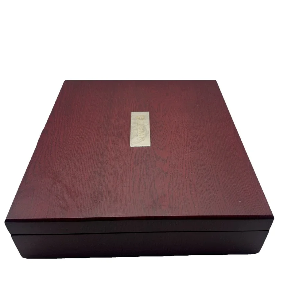 Executive Wine Collectors Set Leeds 1400-86WD  Wood 9 Pieces Star Promotions